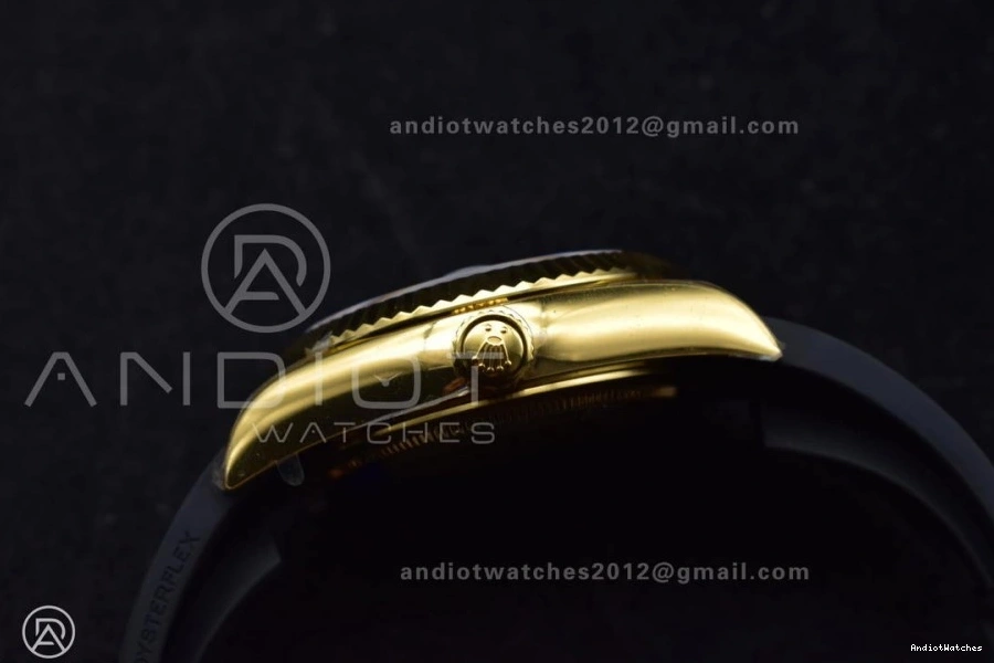 (Gain A23J Best Sky-Dweller ZF 336238 Weight) 1:1 Black Durable YG Edition Dial on 1098 Strap Oysterflex 0410